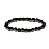Tourmaline / Skoryl bracelet elastic natural stone, ball 6 mm / 16 - 17 cm, guardian of good mood