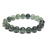 Crystal with actinolite bracelet elastic natural stone, bead 10 mm / 16 - 17 cm, stone stones