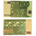 Talisman Gold plastic banknote 100 EUR