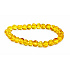 Amber Baltic golden shining, natural elastic bracelet, irregular nugget approx. 5 mm / 16 - 17 cm, solidified sunlight