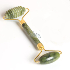 Jade Massage roller for face, double-sided 15 cm, stone of peace