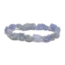 Tanzanite bracelet elastic natural stone made of stones 7 - 9 mm / 16 - 17 cm