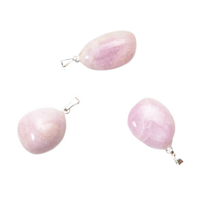 Kunzitl Troml pendant natural stone 2,2-3 cm, 1 piece, stone of emotions