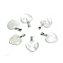 Crystal Heart pendant natural stone 15 mm, stone of stones