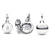 Charm Sterling Silver 925 Medallion Key, Pendant Bracelet Love
