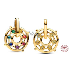 Charm Sterling silver 925 Chakra - Mini Medallion, symbol pendant Charm Sterling silver 925 Chakra - Mini Medallion, symbol pendant