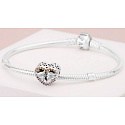 Charm Sterling silver 925 Disney Lion King - Simba and Nala, bead for bracelet