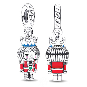 Charm Sterling silver 925 Nutcracker, anniversary bracelet pendant Charm Sterling silver 925 Nutcracker, anniversary bracelet pendant