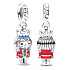 Charm Sterling silver 925 Nutcracker, anniversary bracelet pendant