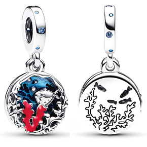 Charm Sterling silver 925 Australian coral reef 2in1, travel bracelet pendant