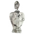 Magnesite / Howlite white Angel guardian pendant natural stone 1,7 cm 1 piece, cleansing stone