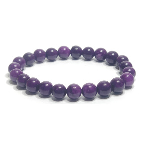 Sugilit bracelet elastic natural stone, ball 8 mm / 16 - 17 cm, love stone Sugilit bracelet elastic natural stone, ball 8 mm / 16 - 17 cm, love stone