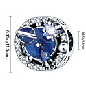 Sterling silver 925 Journey of the galaxies universe, bead on bracelet symbol