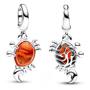 Charm Sterling silver 925 Disney The Little Mermaid - Sebastian the Crab, pendant for bracelet