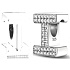 Sterling silver 925 Alphabet letter I, bead for bracelet
