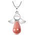 Goldstone golden Angel pendant 4,2 x 3 cm, stone of ambition