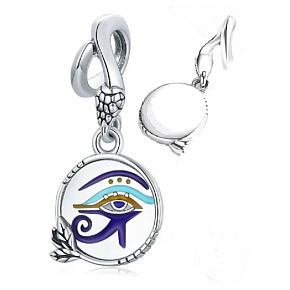 Sterling silver 925 Egypt - Eye of Horn, pendant for bracelet symbol