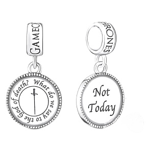 Charm Sterling silver 925 Game of Thrones Arya Stark, bracelet pendant, movie