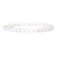 Crystal bracelet elastic natural stone, ball 4 mm / 15 cm, for children
