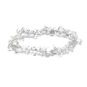 Crystal bracelet elastic chopped natural stone 16 cm, for children, gets rid of everything negative