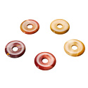 Mokait Donut natural stone 30 mm, motivational stone, motivational stone