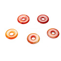 Carnelian Donut natural stone 30 mm, Teach us here and now