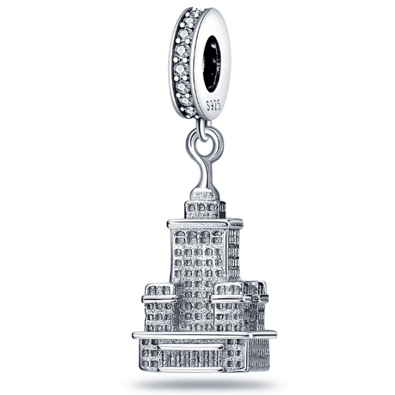 Sterling silver 925 USA - Empire State Building, travel bracelet pendant