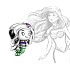 Charm Sterling silver 925 Disney The Little Mermaid Ariel, bead on bracelet movie