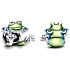 Charm Sterling silver 925 Climbing frog, bead on bracelet animal