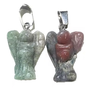 Agate Crazy Angel guardian pendant natural stone 2 - 2,2 cm, adds recoil and strength