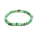 Chrysoprase facet bracelet elastic natural stone, ball 5 mm / 16-17 cm, stone of harmony of family relationships