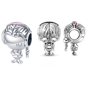 Sterling silver 925 Teenage girl, bead on bracelet family