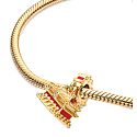 Sterling silver 925 Beijing Forbidden City1, travel bracelet pendant