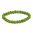 Jade Canadian bracelet elastic natural stone, ball 6 mm / 16 - 17 cm, stone of peace
