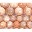 Sunstone facet, bracelet elastic natural stone, bead 8 mm / 16-17 cm, hides the power of the Sun and fire