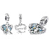 Sterling silver 925 Disney Winnie the Pooh, Kangaroo + Kangaroo Mom, family bracelet pendant
