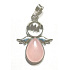 Rose Angel guardian pendant natural stone 3,5 x 2,5 mm, stone of love