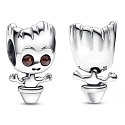 Charm Sterling silver 925 Marvel Guardians of the Galaxy Dancing Groot, bead for bracelet