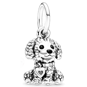 Charm Sterling Silver 925 Dog - Poodle, Animal Bracelet Pendant