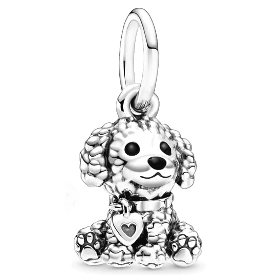 Charm Sterling Silver 925 Dog - Poodle, Animal Bracelet Pendant