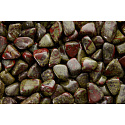 Epidot, Tumbled natural stone 100 - 160 g, 1 piece, heart healing stone