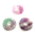 Fluorite Rainbow Donut natural stone 30 mm, stone of geniuses