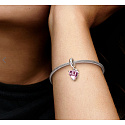 Charm Sterling silver 925 Rose tree of life, one heart, one origin, family bracelet pendant
