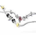 Charm Sterling silver 925 Marvel Deadpool, bead on bracelet movie