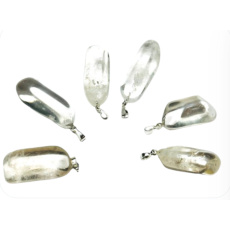 Crystal Tumbler pendant natural stone, 2,2-3 cm, 1 piece, AAA quality, stone stones