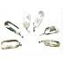 Crystal Tumbler pendant natural stone, 2,2-3 cm, 1 piece, AAA quality, stone stones