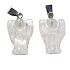 Quartz Angel guardian pendant natural stone hand cut 2 - 2,2 cm, the most perfect healer