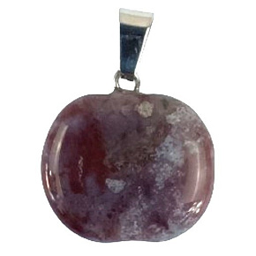 Amethyst Apple of Knowledge pendant natural stone 1,5 cm, stone of kings and bishops