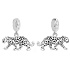 Charm Sterling silver 925 Panther, animal bracelet pendant