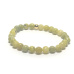 Jasper yellow-green bracelet elastic natural stone, ball 6 mm / 16 - 17 cm, stone of positive energy